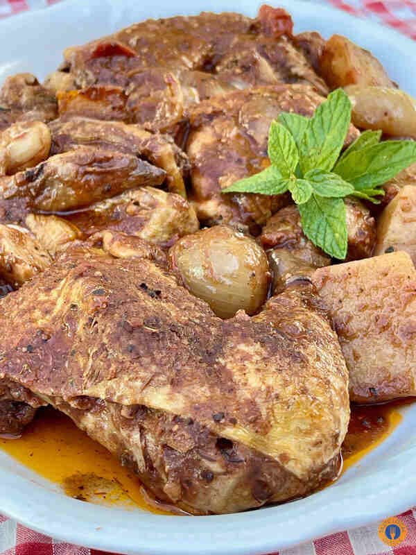 Parnon - Vamvakou, by George, our Gastronomic correspondent from "Taste Local Greece" - Gastronomy Tours rooster with hilopites 1 - Gastronomy Tours